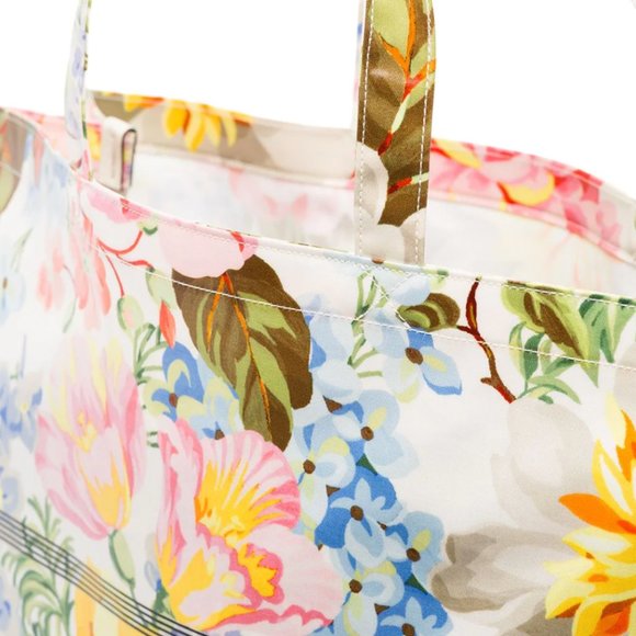 Gucci Floral-print Logo Tote Bag in White NEW WITH DUST BAG - Picture 7 of 14